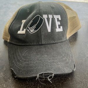 LOVE hockey hat